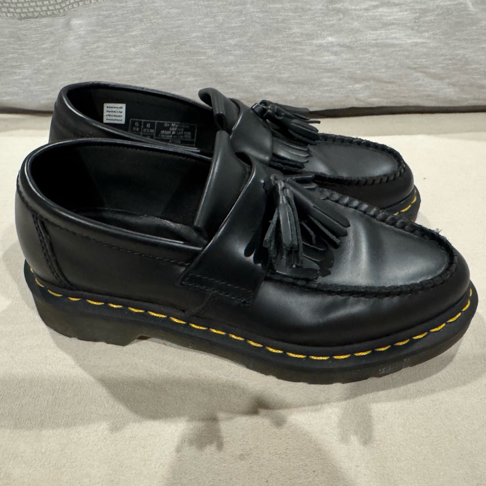Dr. Martens Black Tassel Loafers